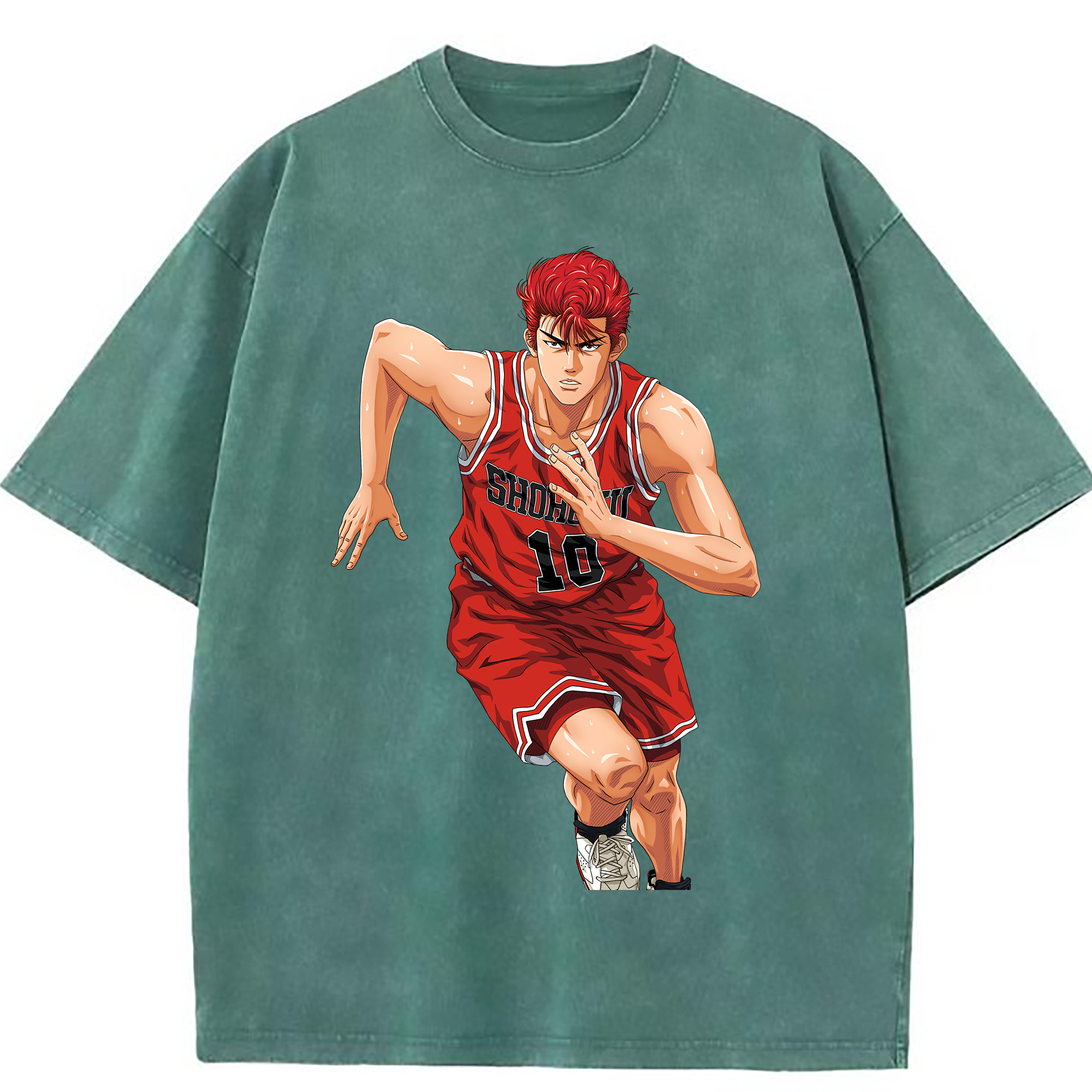 （画像用） SLAM DUNK／スラムダンク 綿100% ヴィンテージ風 半袖Tシャツ（フロントプリント）